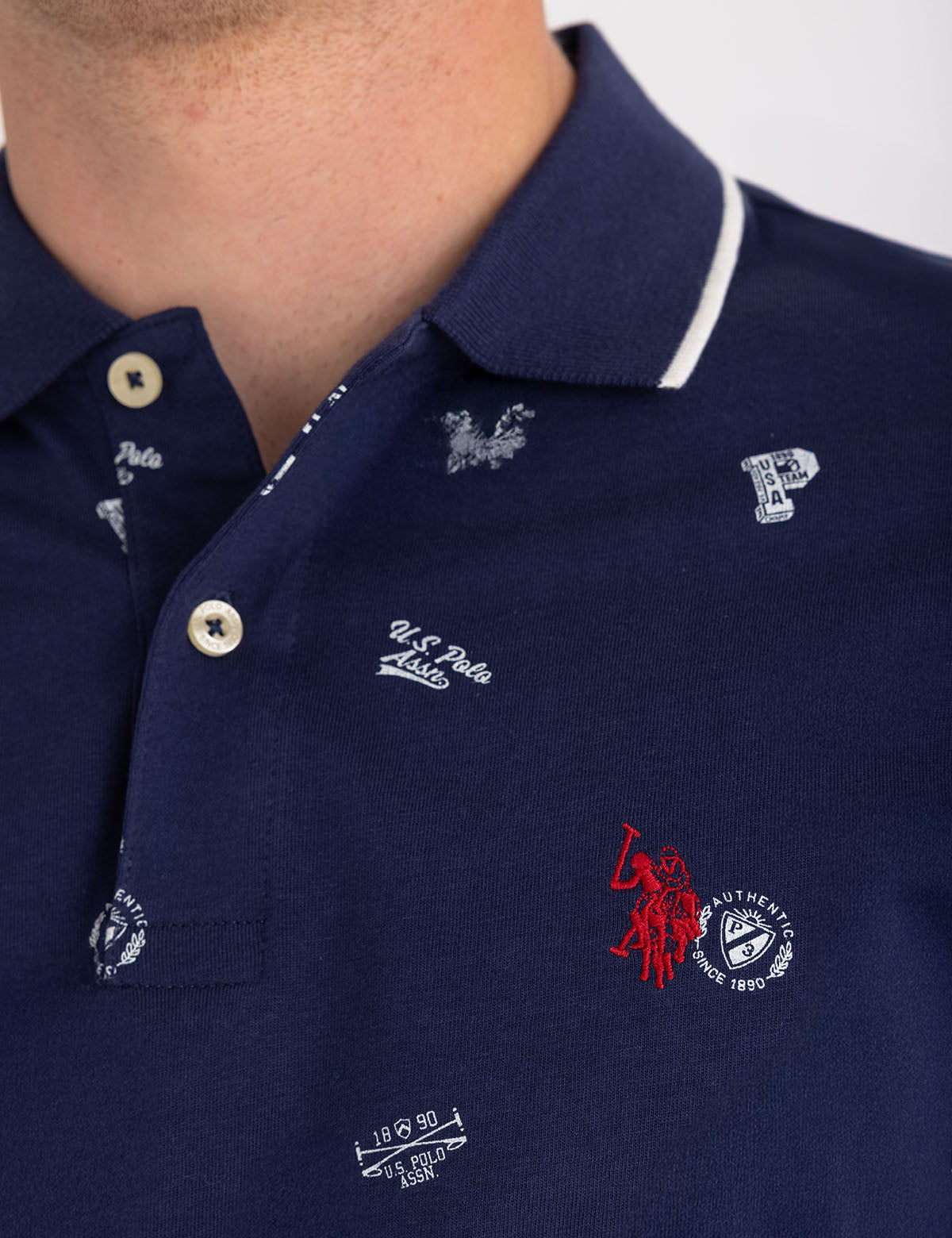 Custom All Over Print Jersey Polo Shirt - Breathable & Stylish