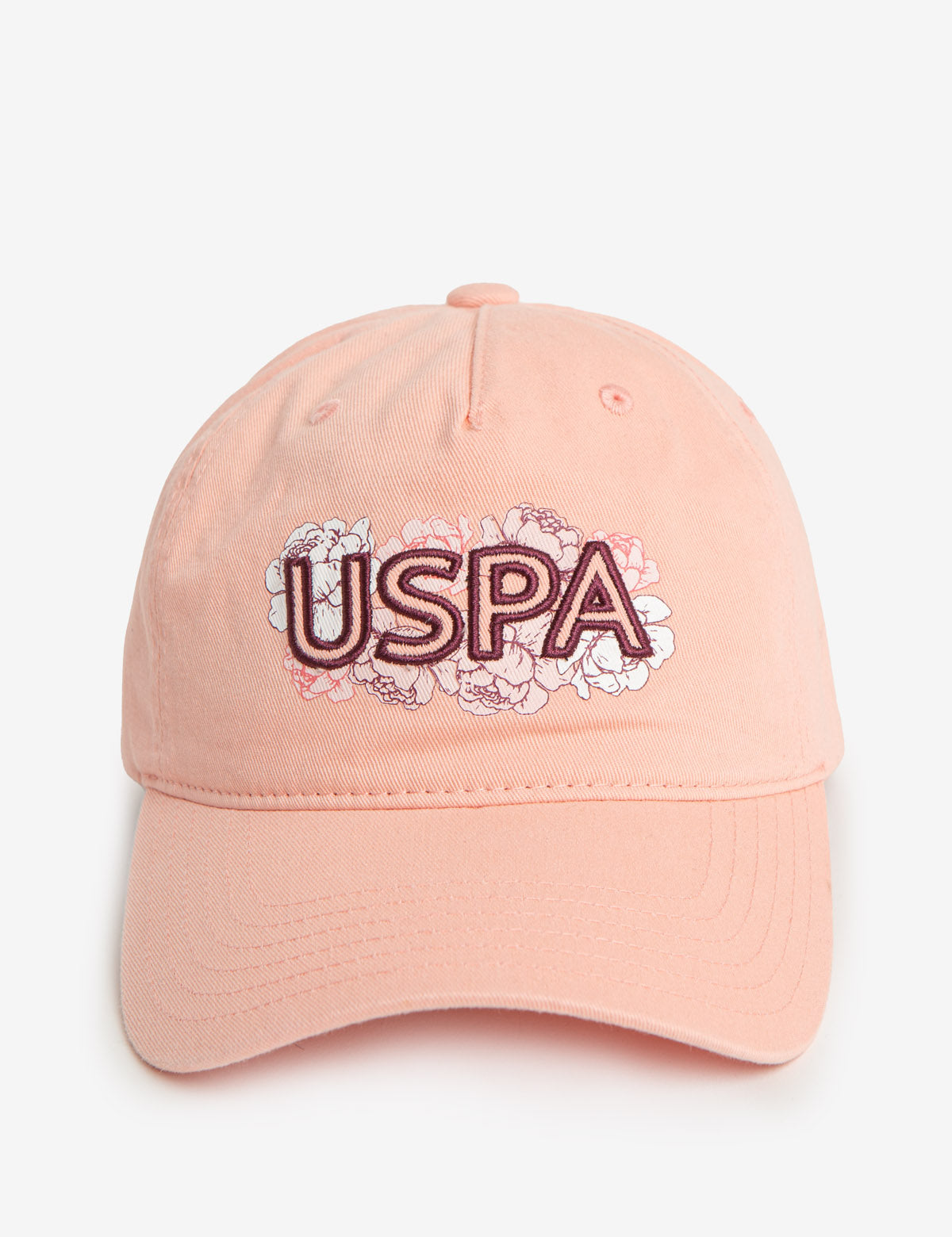 USPA Floral Etched Dad Cap with Applique Design
