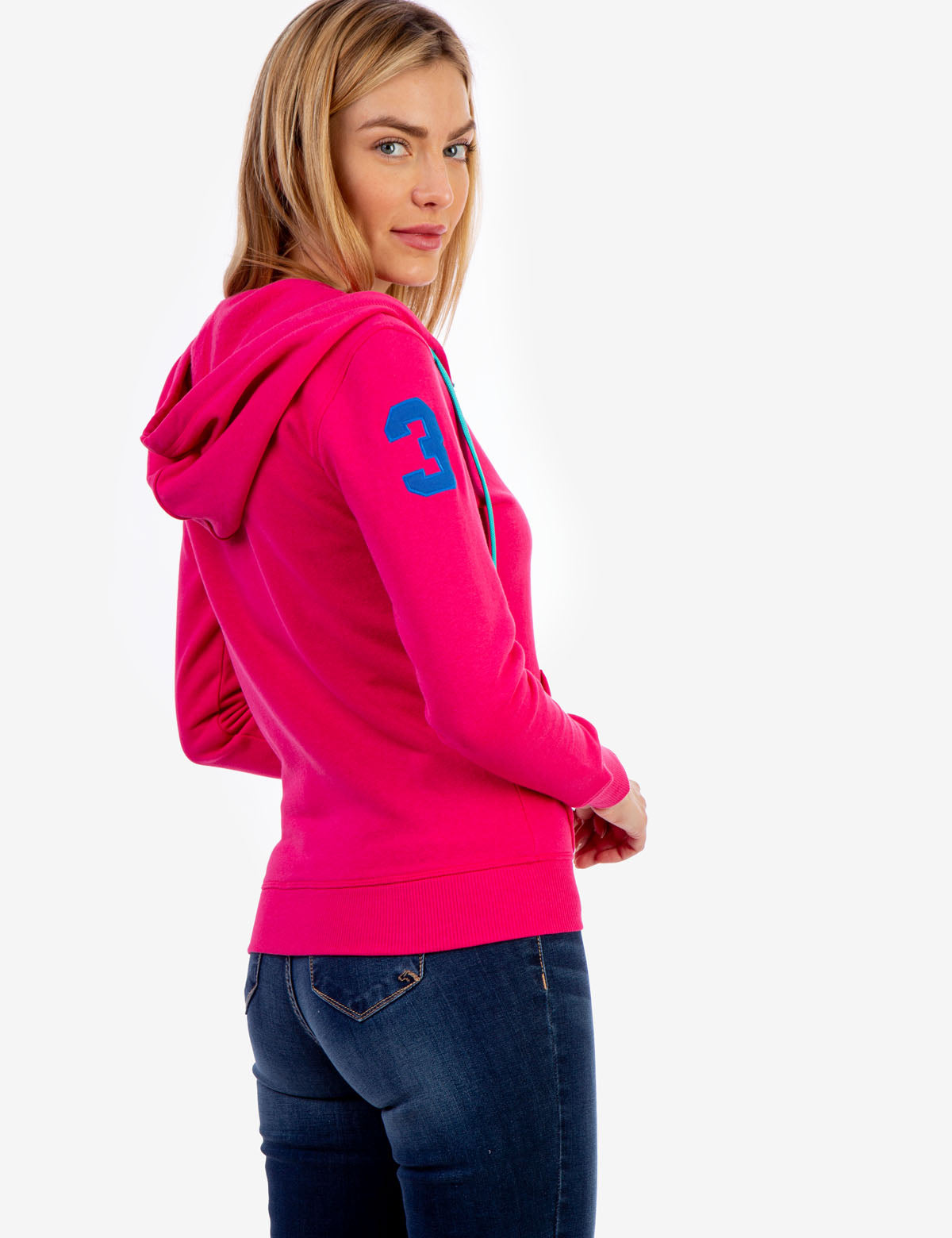 Men's Zip-Up Hoodie with Embroidered Logo & Kangaroo Pockets