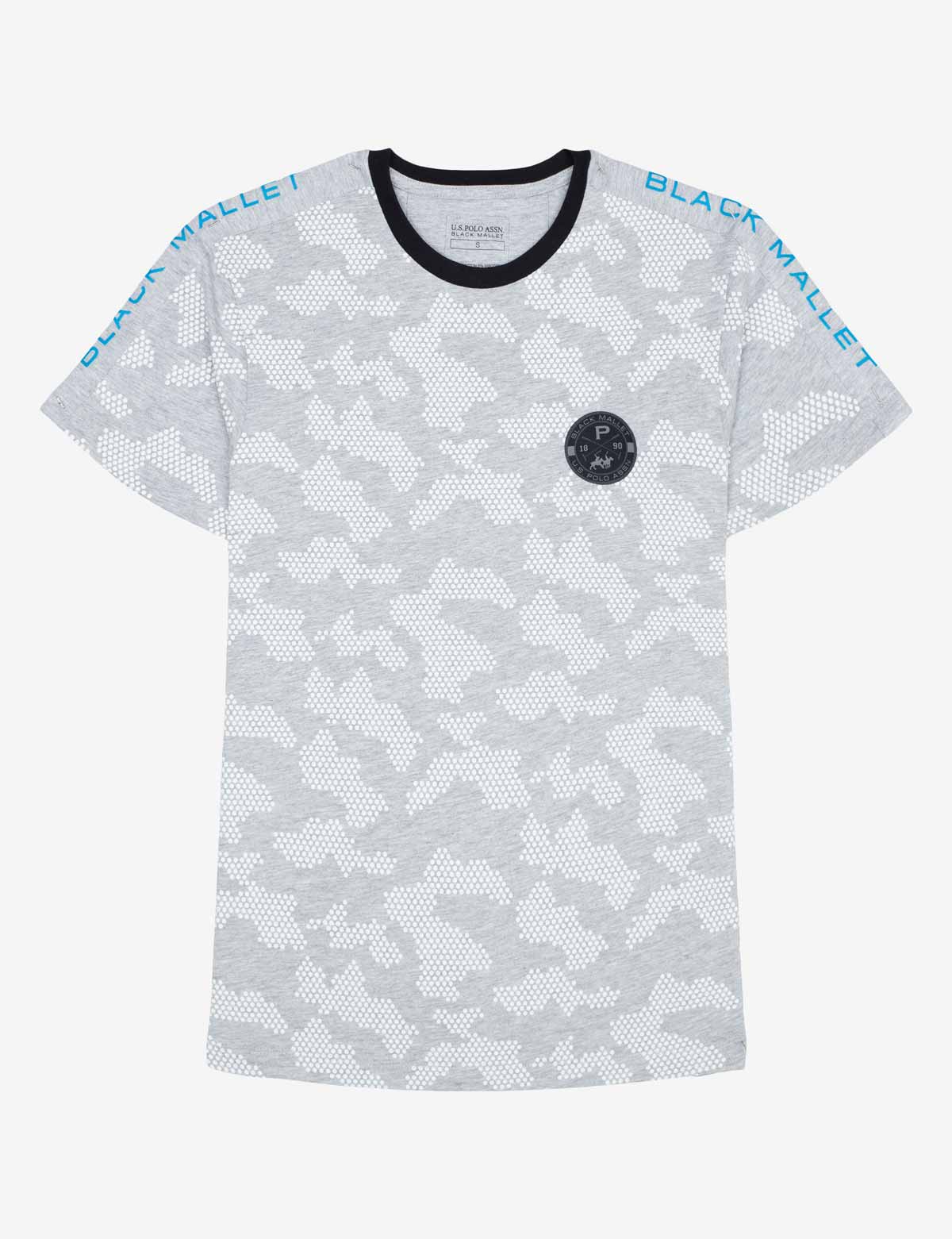 Black Mallet Camo Print T-Shirt for Men