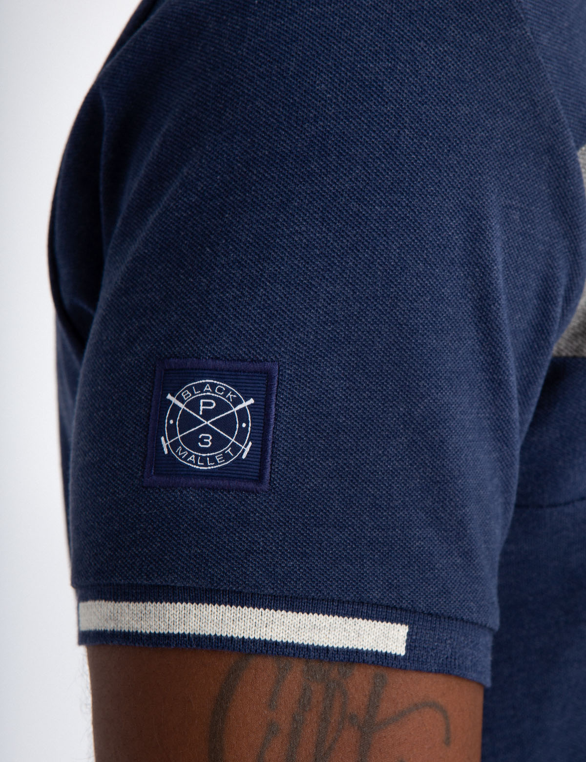 Black Mallet Classic Fit Polo Shirt - Cotton Blend Men's Top