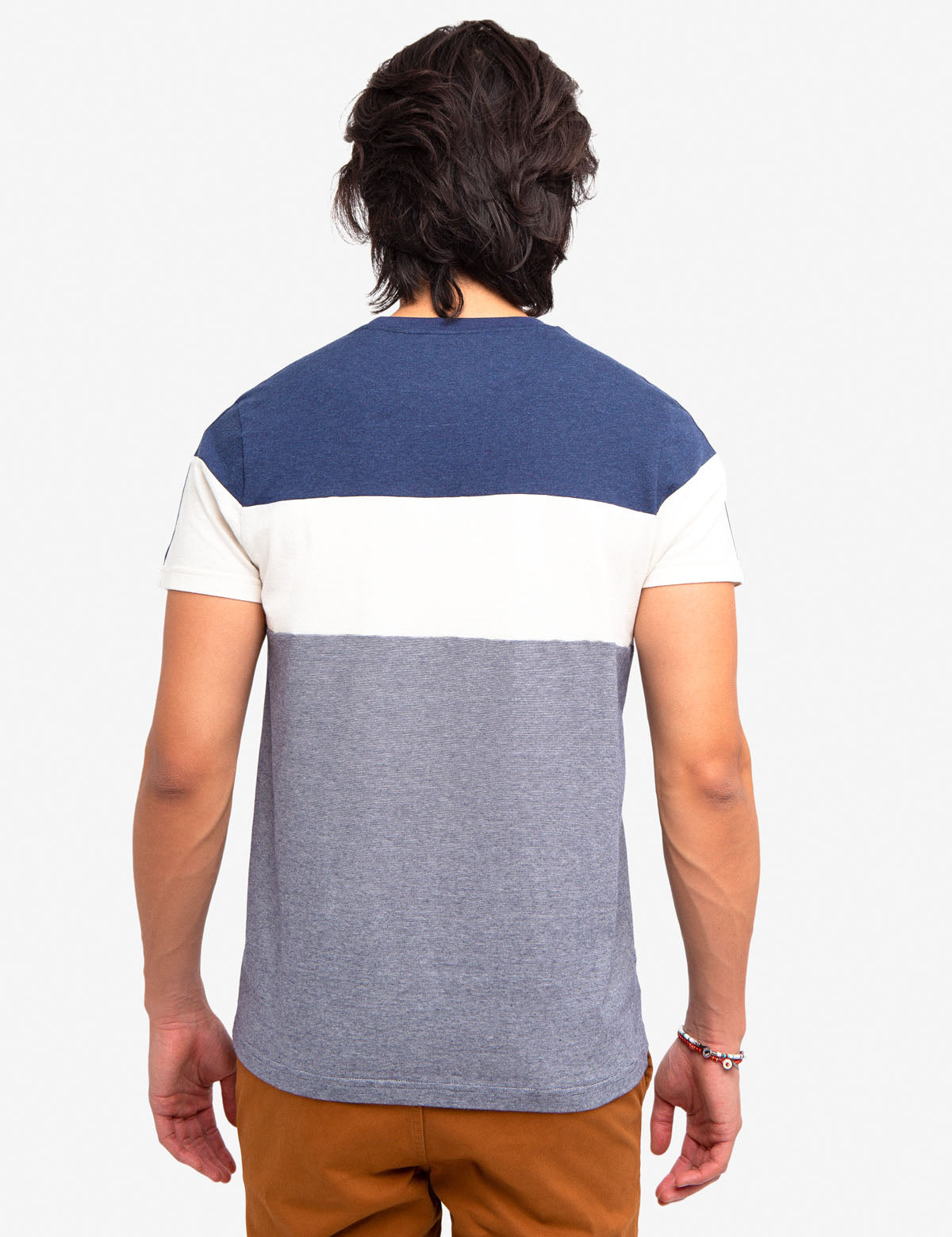 Black Mallet Colorblock Cotton T-Shirt - USPA Design