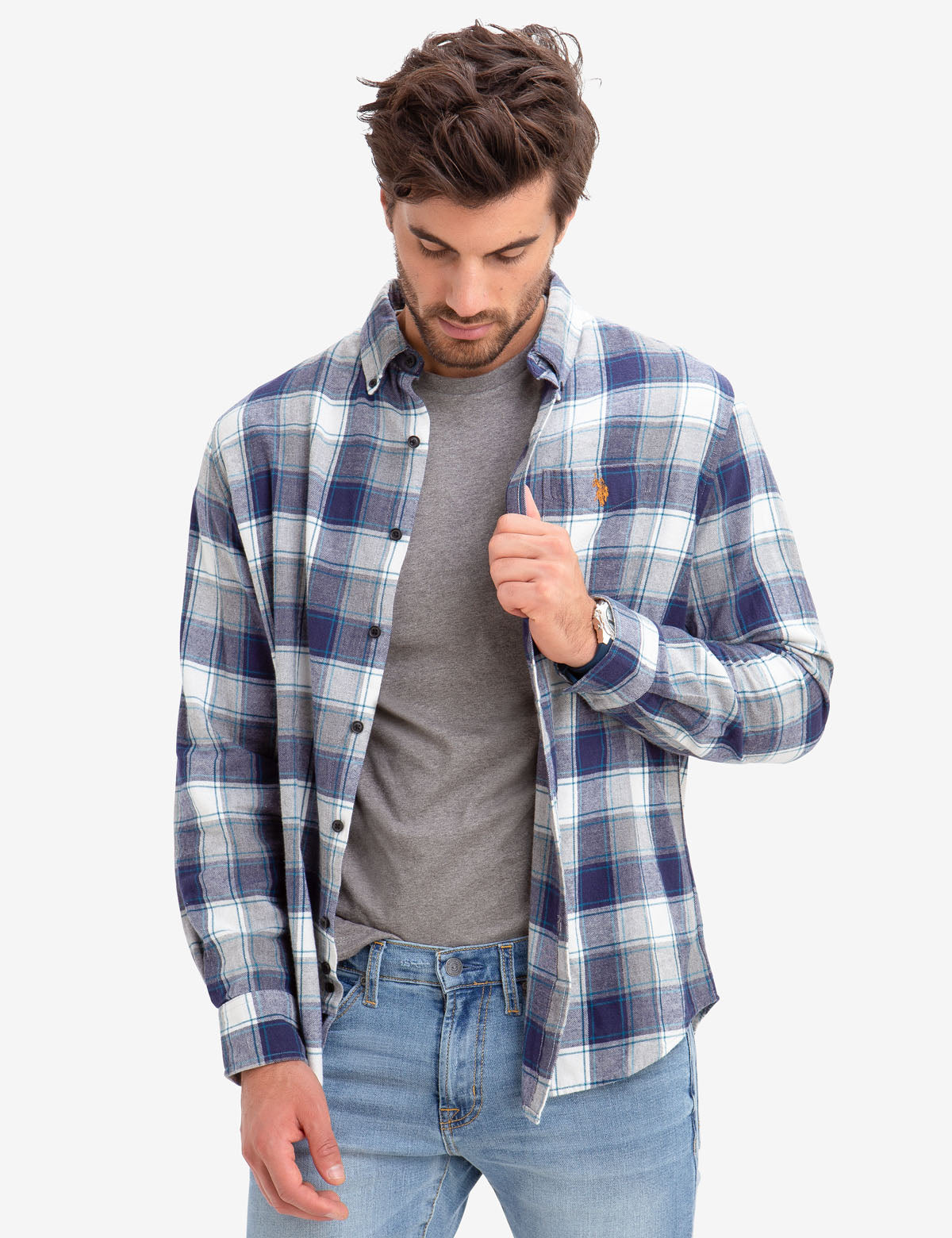 Black Mallet Heather Plaid Shirt - Soft Cotton Flannel