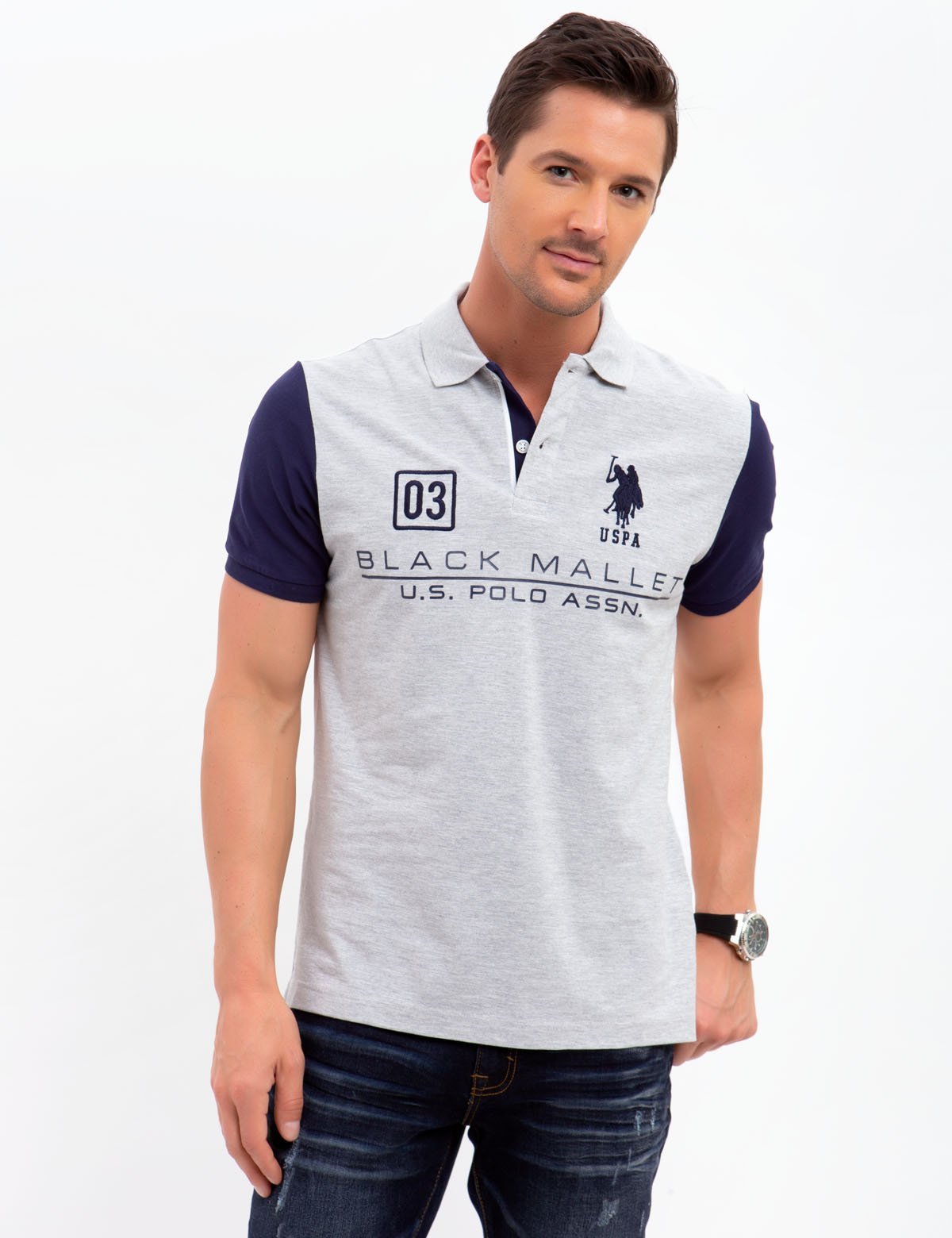 U.S. Polo Assn. Black Logo Polo Shirt - Short Sleeve