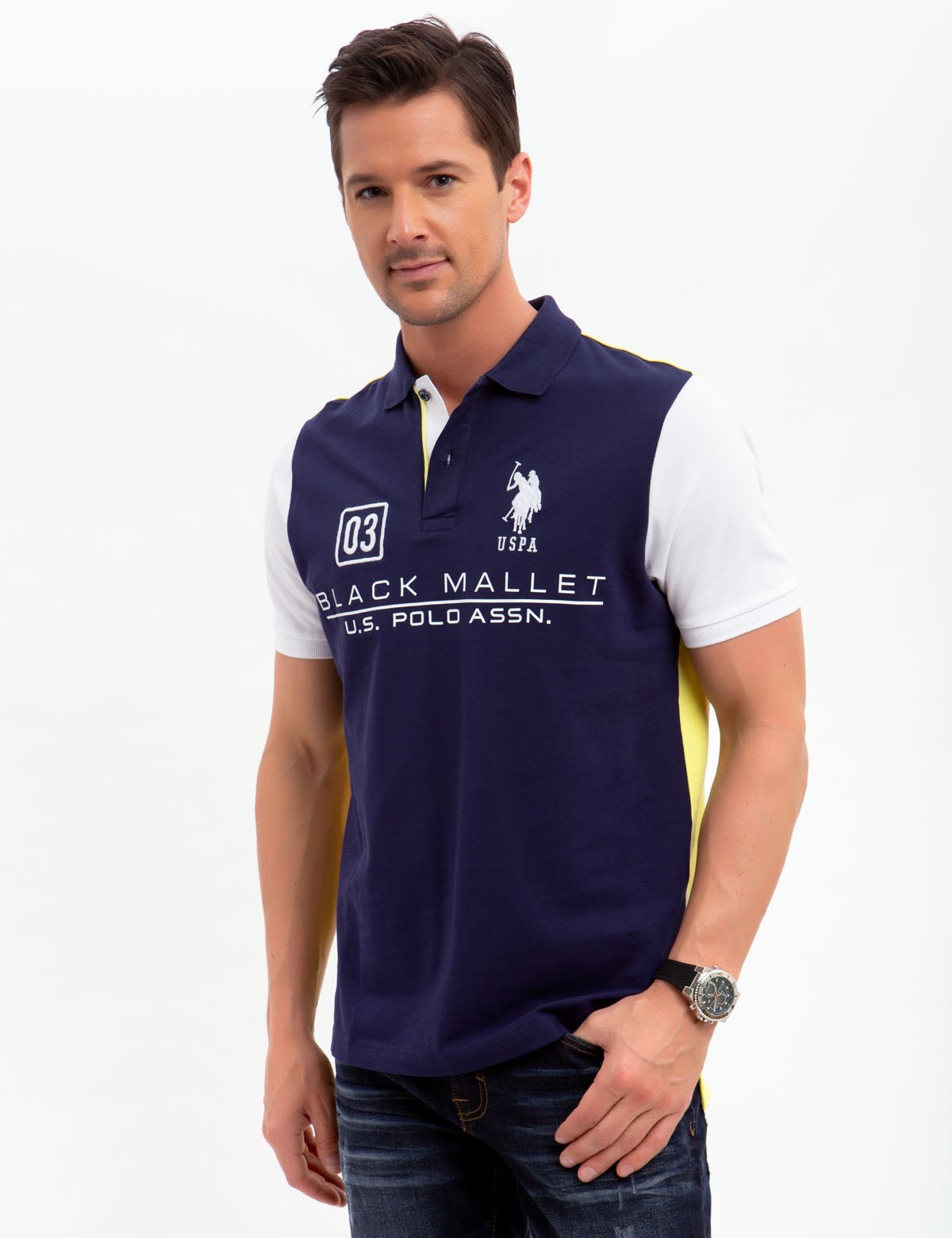 U.S. Polo Assn. Black Logo Polo Shirt - Short Sleeve