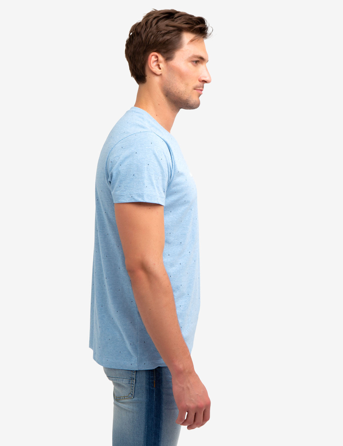 Black Mallet Graphic Print Cotton T-Shirt for Men