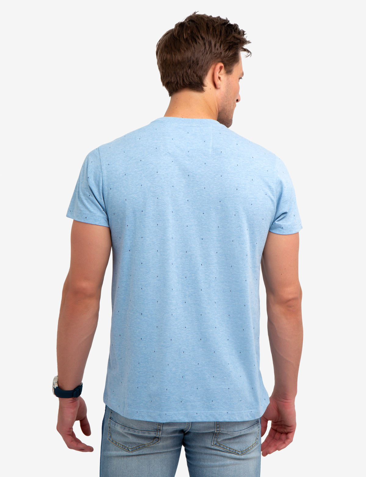 Black Mallet Graphic Print Cotton T-Shirt for Men