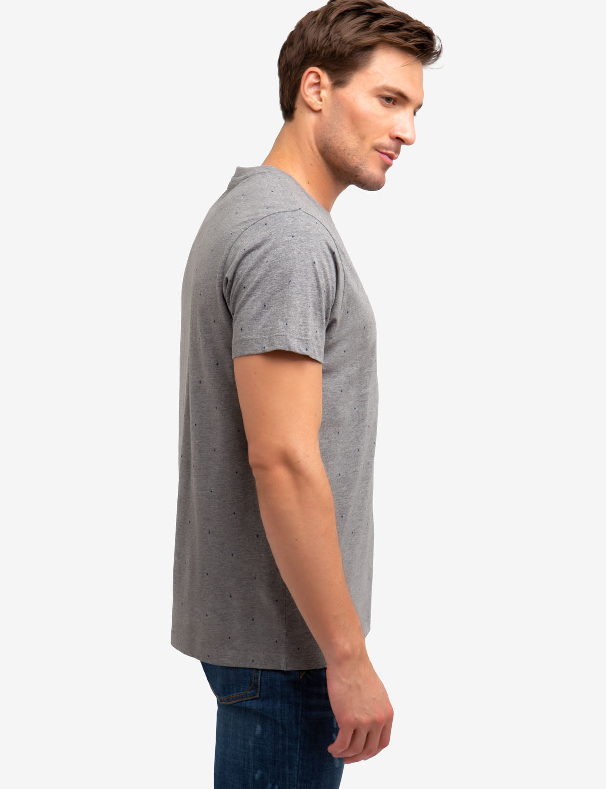 Black Mallet Graphic Print Cotton T-Shirt for Men