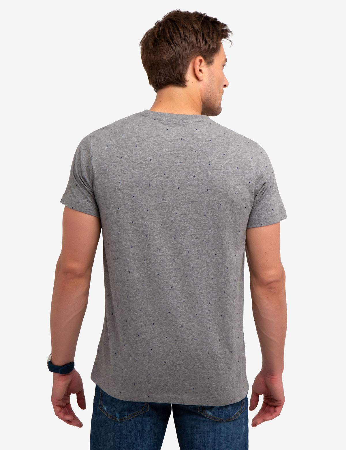 Black Mallet Graphic Print Cotton T-Shirt for Men