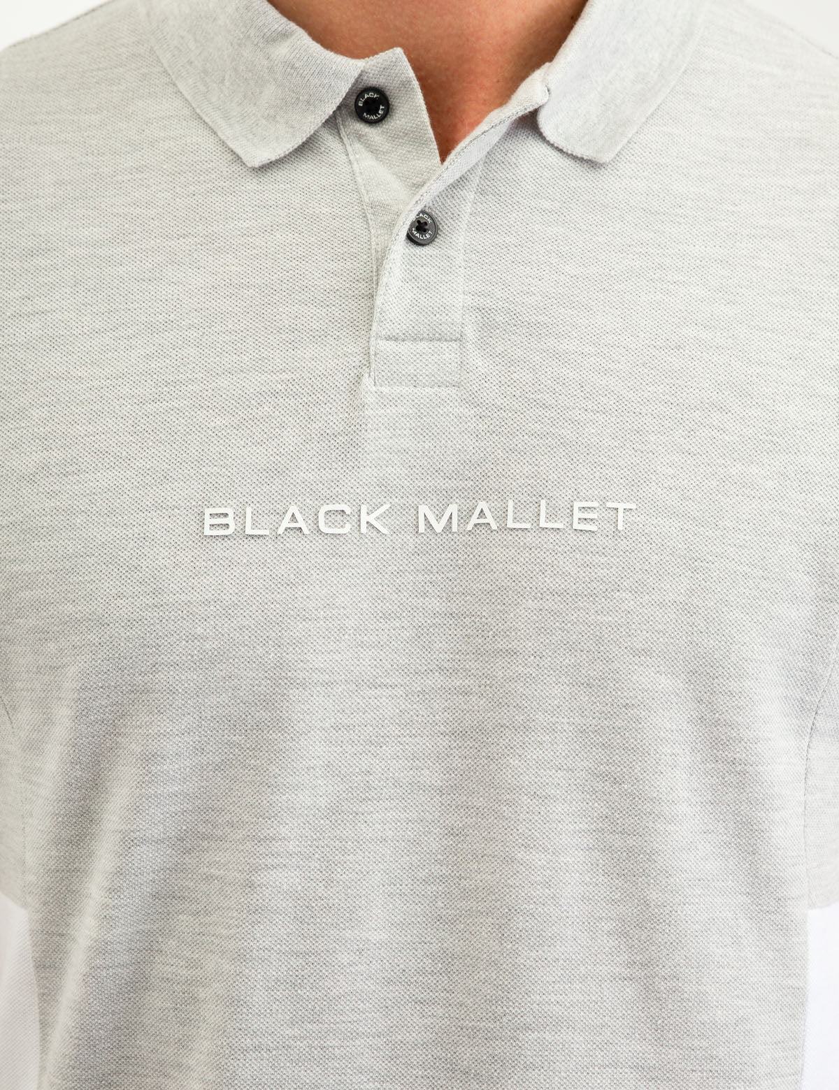 Black Mallet Men's Striped Polo Shirt - Short Sleeve Button Placket