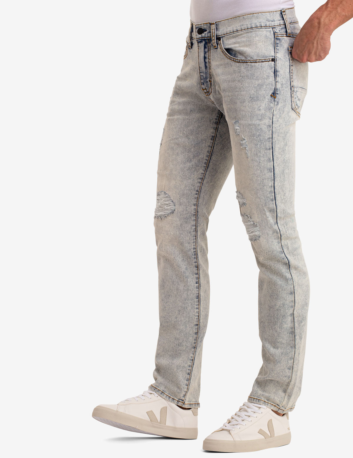 Black Mallet Slim Fit Jeans for Men - 5 Pocket Styling