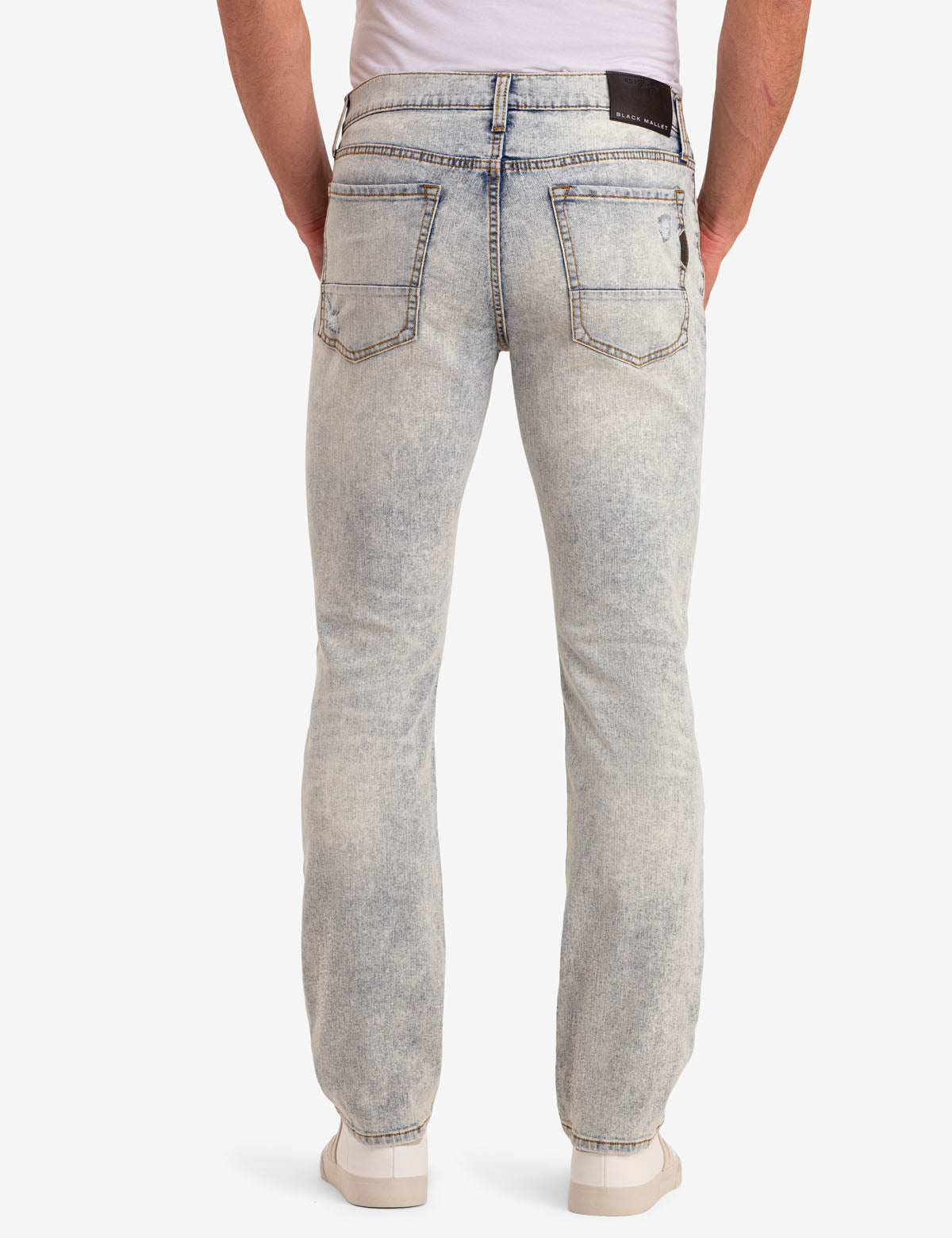 Black Mallet Slim Fit Jeans for Men - 5 Pocket Styling