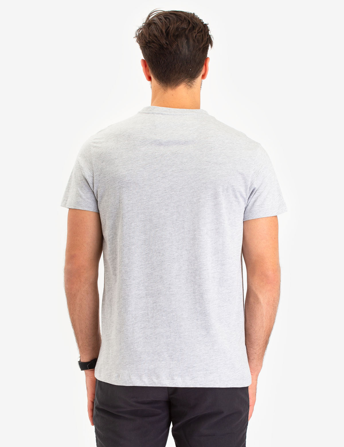 Black Mallet Vertical Logo Cotton T-Shirt