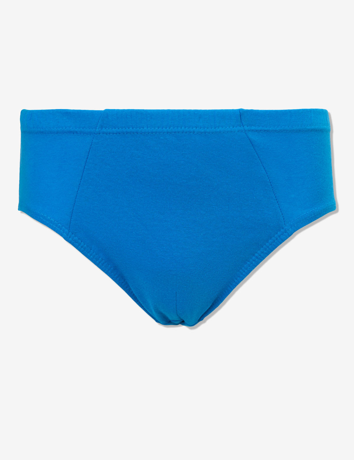 Blue Cotton Blend Low Rise Briefs 5-Pack – Tag-Free Comfort